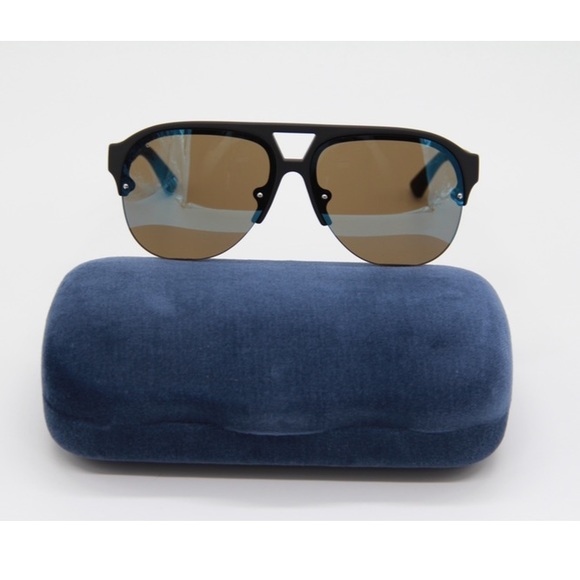 NEW GUCCI AVIATOR SUNGLASSES GUCCI GG0170S 002 MEN’S EYEWEAR GUCCI - Picture 3 of 11